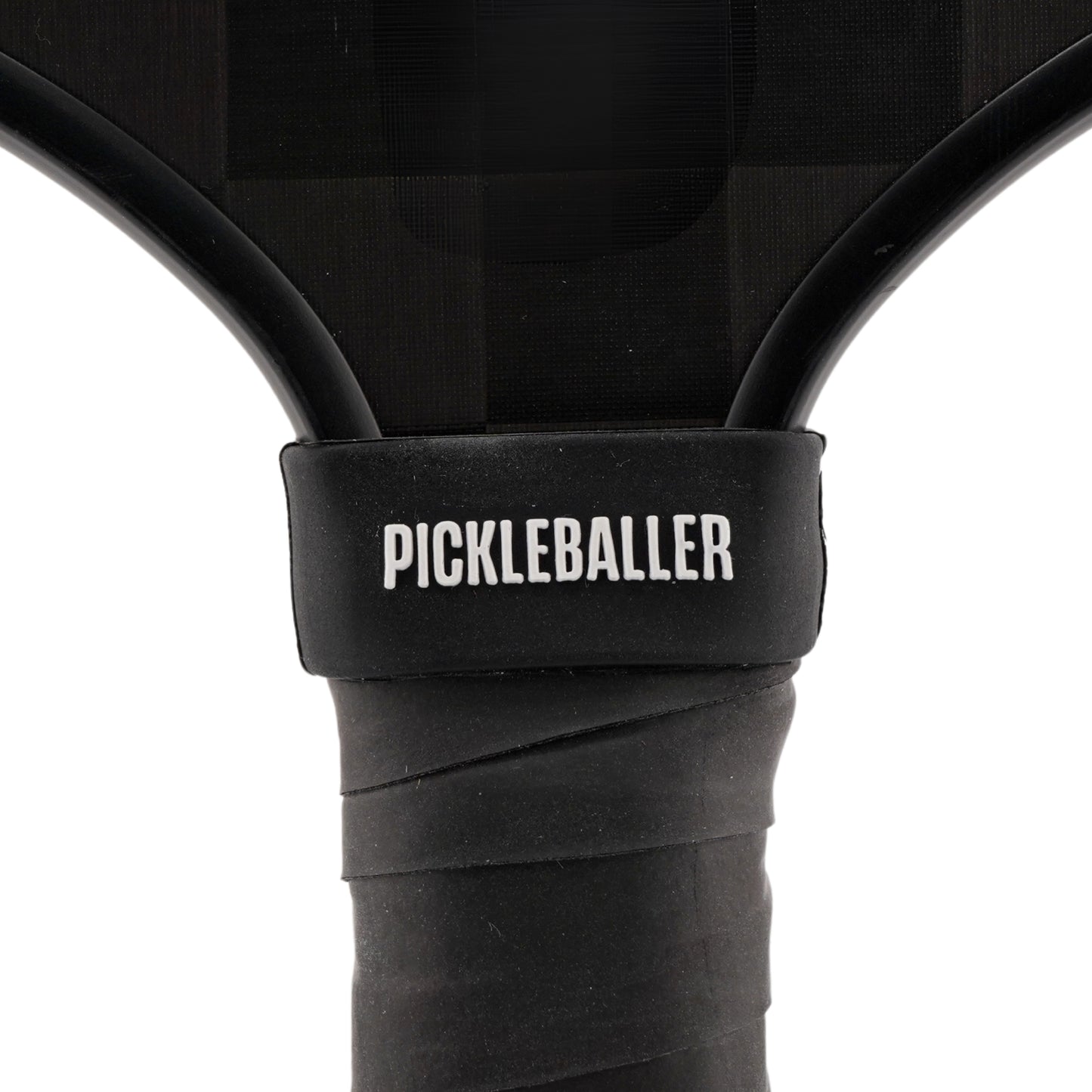 Pickleballer Pickleball Band shown on paddle as a color-customized personalized paddle band for pickleball players, ideal for paddle ID, team branding, and custom gear This image features custom pickleball paddle bands, a personalized paddle band, and a customized paddle band, ideal for player ID, team branding, club gear, and tournament accessories.