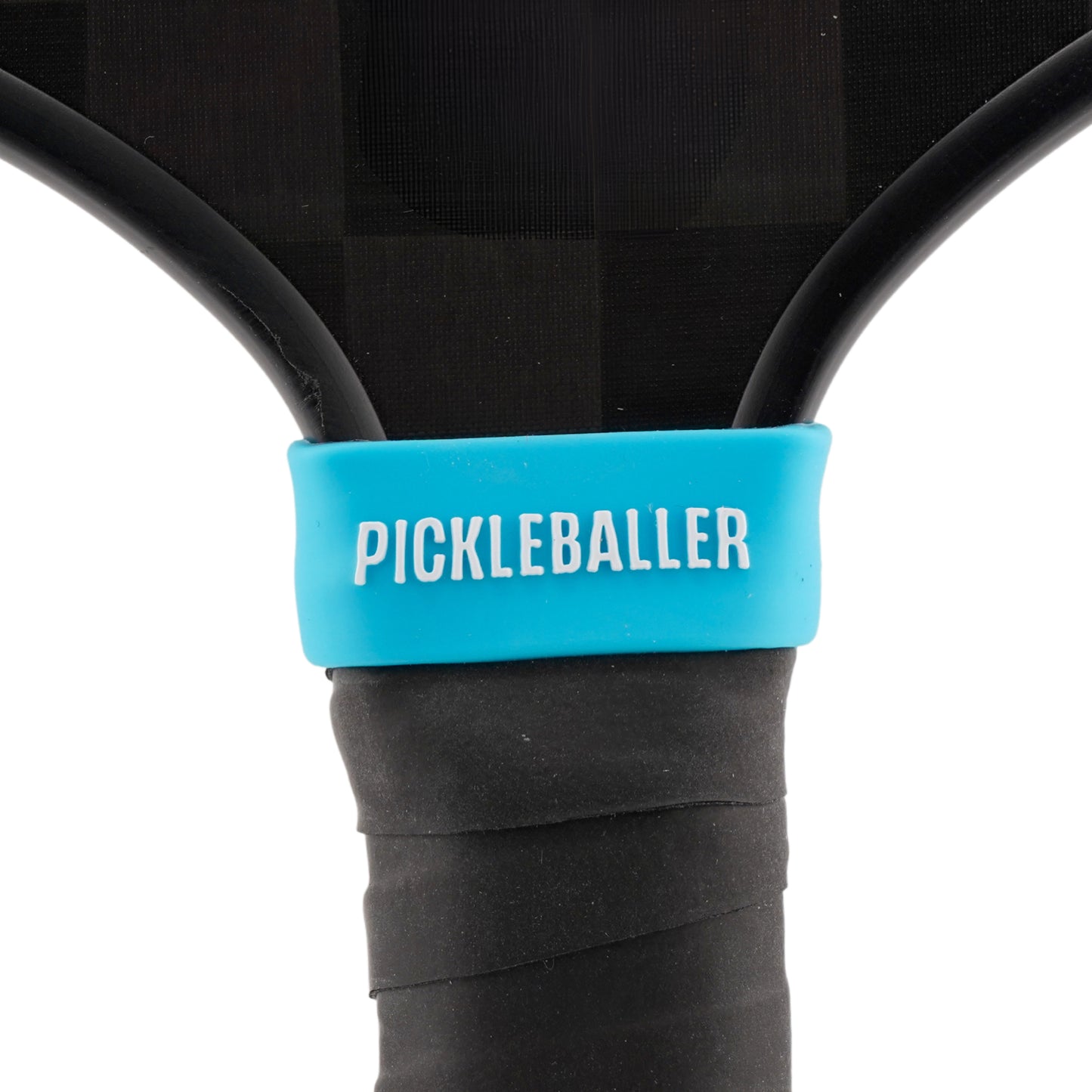 Pickleballer Pickleball Band shown on paddle as a color-customized personalized paddle band for pickleball players, ideal for paddle ID, team branding, and custom gear This image features custom pickleball paddle bands, a personalized paddle band, and a customized paddle band, ideal for player ID, team branding, club gear, and tournament accessories.