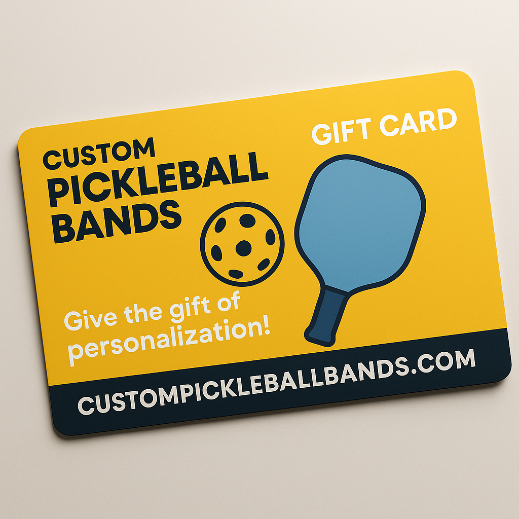 Pickleball Gift Card – Custom Paddle Bands for Players, Coaches & Fans