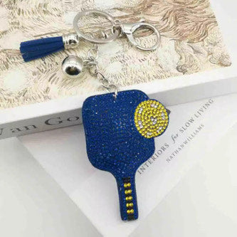 Sparkle Keychain – Fun Pickleball Paddle Keychain & Zipper Tag