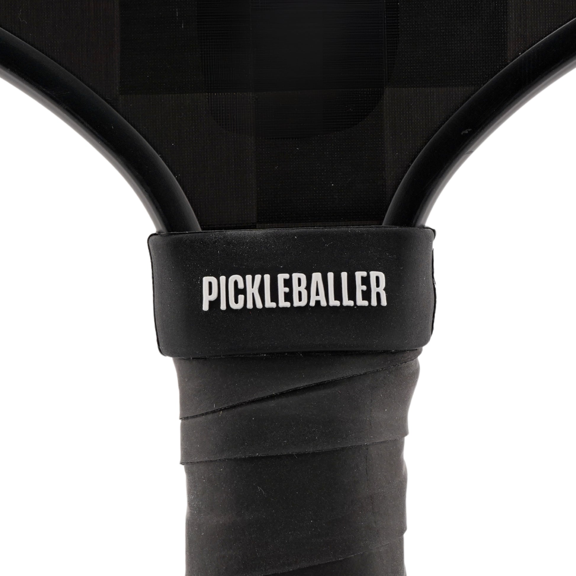 Pickleballer Pickleball Band shown on paddle as a color-customized personalized paddle band for pickleball players, ideal for paddle ID, team branding, and custom gear This image features custom pickleball paddle bands, a personalized paddle band, and a customized paddle band, ideal for player ID, team branding, club gear, and tournament accessories.